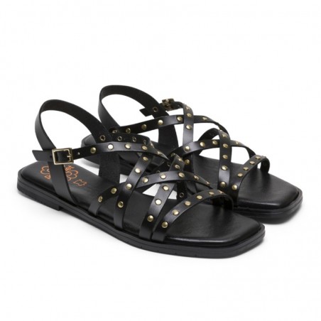 Sandalias Planas Mujer Porronet 3113 Negro