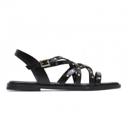 Sandalias Planas Mujer Porronet 3113 Negro