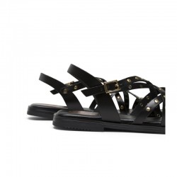 Sandalias Planas Mujer Porronet 3113 Negro