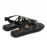 Sandalias Planas Mujer Porronet 3113 Negro