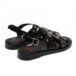 Sandalias Planas Mujer Porronet 3125 Negro