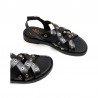 Sandalias Planas Mujer Porronet 3125 Negro