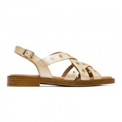 Sandalias Planas Mujer Porronet 3125 Oro
