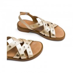 Sandalias Planas Mujer Porronet 3125 Oro