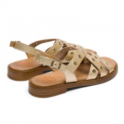 Sandalias Planas Mujer Porronet 3125 Oro