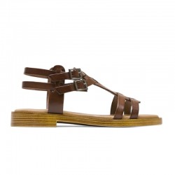 Sandalias Planas Mujer Porronet 3128 Moka