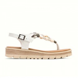 Sandalias Planas Mujer Porronet 3144 Blanco