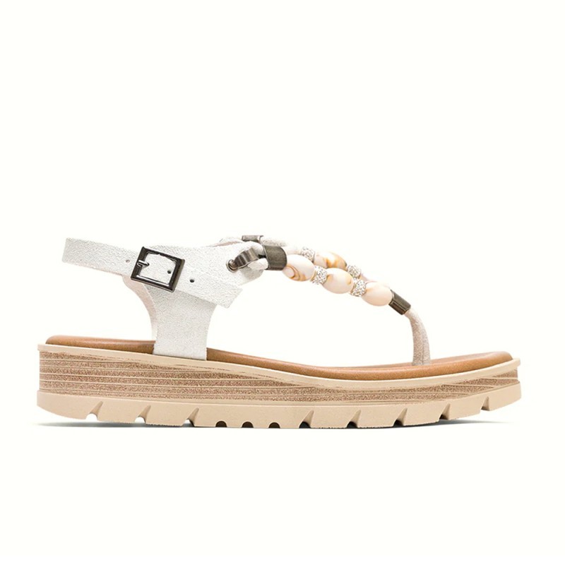 Sandalias Planas Mujer Porronet 3144 Blanco