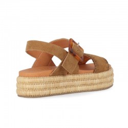 Sandalias Planas Mujer Chika10 Ekos 01 Cuero