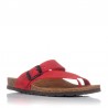 Sandalias Planas Mujer Inter-Bios 7119 Rojo