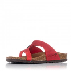 Sandalias Planas Mujer Inter-Bios 7119 Rojo
