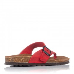 Sandalias Planas Mujer Inter-Bios 7119 Rojo