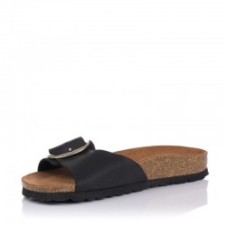 Sandalias Planas Mujer Inter-Bios 7220 Negro