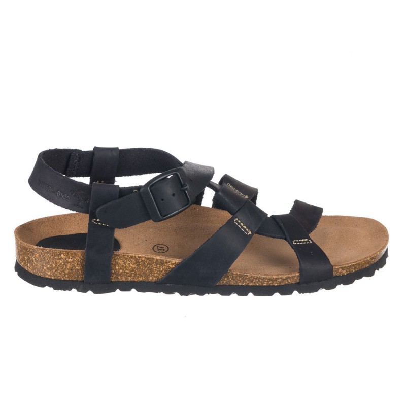 Sandalias Planas Mujer Inter-Bios 7179 Negro
