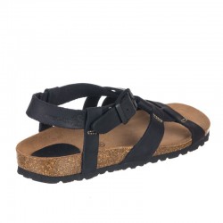 Sandalias Planas Mujer Inter-Bios 7179 Negro