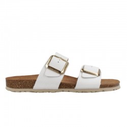Sandalias Planas Mujer Inter-Bios 7232 Blanco