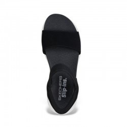 Sandalias Planas Mujer Skechers 119804 Negro