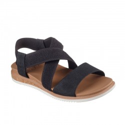 Sandalias Planas Mujer Skechers 114705 Negro