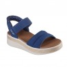 Sandalias Planas Mujer Skechers 114413 Marino