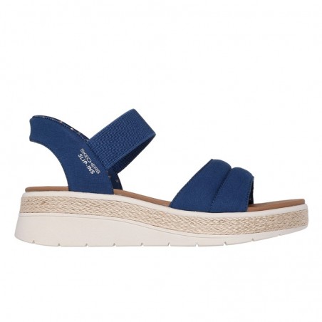 Sandalias Planas Mujer Skechers 114413 Marino