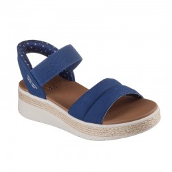 Sandalias Planas Mujer Skechers 114413 Marino