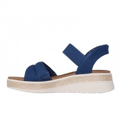 Sandalias Planas Mujer Skechers 114413 Marino
