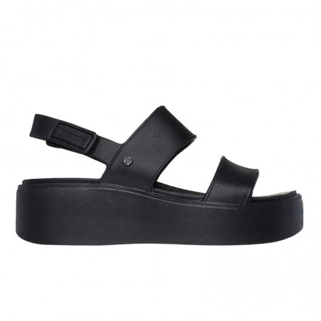 Sandalias Planas Mujer Skechers 111257 Negro-Negro