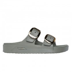 Sandalias Planas Mujer Skechers 111592 Kaki