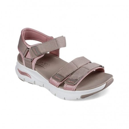 Sandalias Planas Mujer Skechers 119305 Taupe