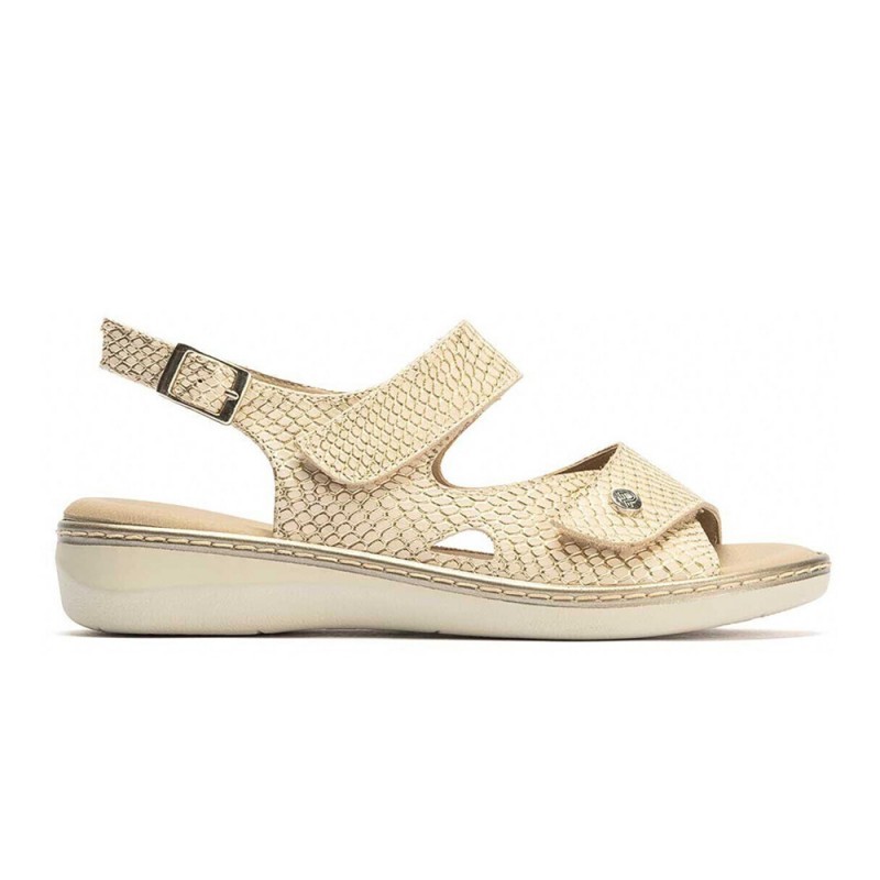 Sandalias Planas Mujer Pitillos 10300 Oro