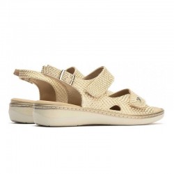Sandalias Planas Mujer Pitillos 10300 Oro