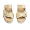Sandalias Planas Mujer Pitillos 10300 Oro