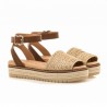 Sandalias Planas Mujer MTNG 53344 Arena