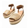 Sandalias Planas Mujer MTNG 53344 Arena