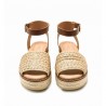 Sandalias Planas Mujer MTNG 53344 Arena