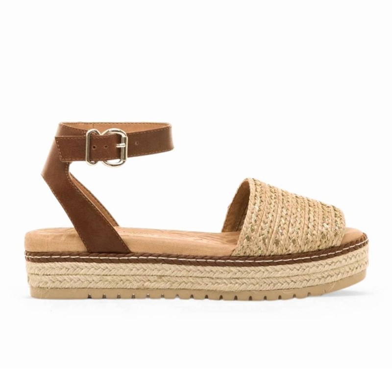 Sandalias Planas Mujer MTNG 53344 Arena