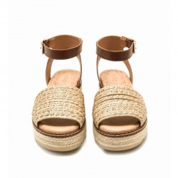 Sandalias Planas Mujer MTNG 53344 Arena