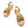 Sandalias Planas Mujer MTNG 54501 Oro