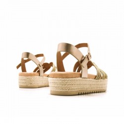 Sandalias Planas Mujer MTNG 54501 Oro
