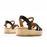 Sandalias Planas Mujer MTNG 54501 Negro