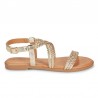 Sandalias Planas Mujer MTNG 54488 Oro