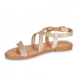 Sandalias Planas Mujer MTNG 54488 Oro