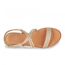 Sandalias Planas Mujer MTNG 54488 Oro
