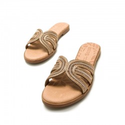 Sandalias Planas Mujer MTNG 54500 Oro