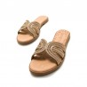 Sandalias Planas Mujer MTNG 54500 Oro