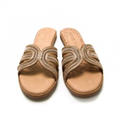 Sandalias Planas Mujer MTNG 54500 Oro