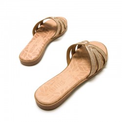 Sandalias Planas Mujer MTNG 54500 Oro