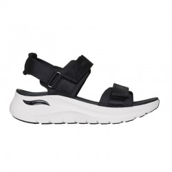 Sandalias Planas Mujer Skechers 119465 Negro