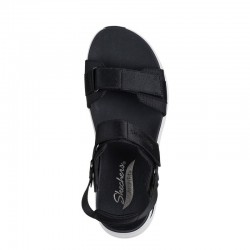 Sandalias Planas Mujer Skechers 119465 Negro