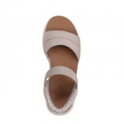 Sandalias Planas Mujer Skechers 114413 Taupe